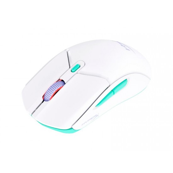 HyperX Pulsefire Haste 2 Core Wireless Gaming Mouse - White/Green/Purple - 8R2E7AA