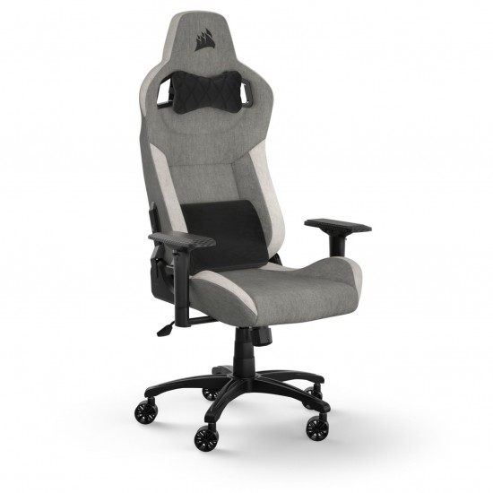Corsair Gaming Chair T3 Rush Fabric(2023)- Grey/White - CF-9010058-WW
