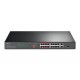 Tp-Link 16-Port 10/100 Mbps + 2-Port Gigabit Rackmount Switch with 16- Port PoE+ (TL-SL1218P)