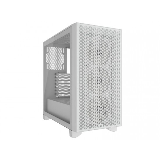 Corsair Mid Tower ATX Case 3000D RGB Airflow Windowed Tempered Glass - White - CC-9011256-WW