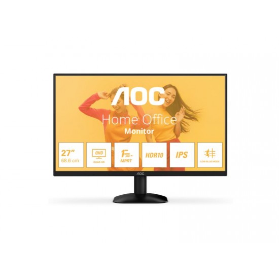 Monitor AOC Q27B35E/BK / 27'' QHD IPS HDR10 / 75Hz – PN: Q27B35E/BK