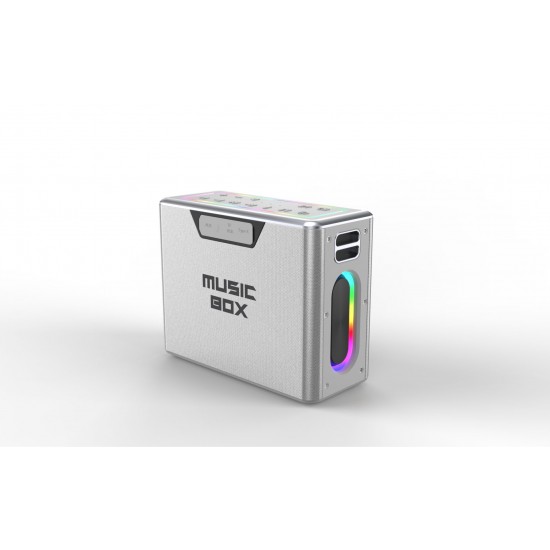 HiFuture Music Box Silver Party Bluetooth Speaker