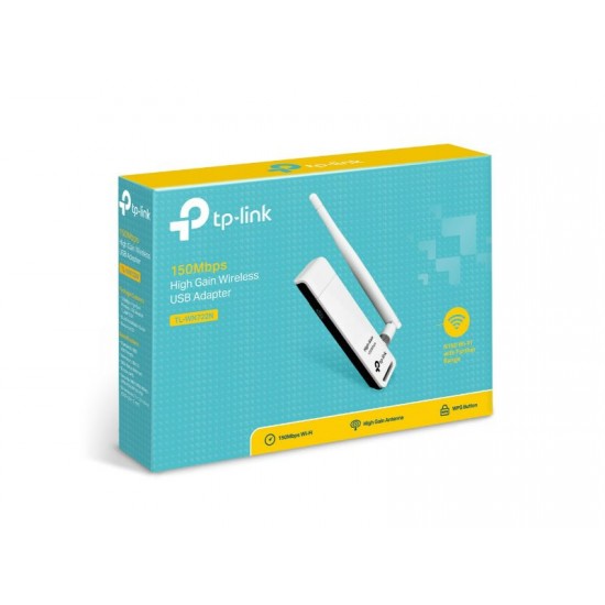 Tp-Link 150Mbps High Gain Wireless USB Adapter (TL-WN722N)