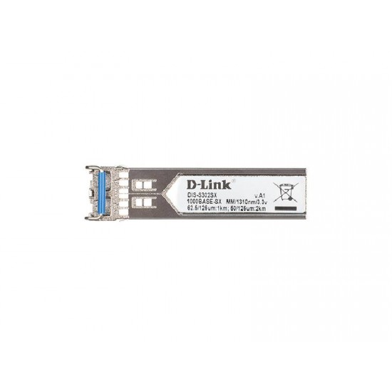 D-Link 1-port Mini-GBIC SFP to 1000BaseSX Multi-Mode 2km Fiberre Transceiver (DIS-S302SX)
