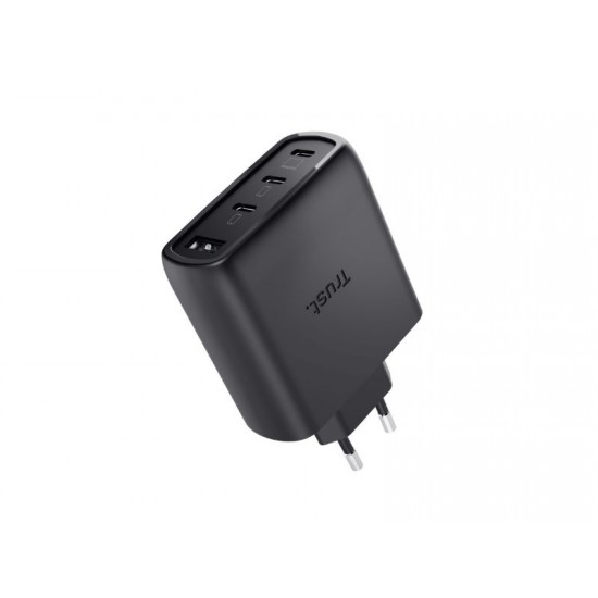 Trust Maxo 65W 4P GaN Charger BLK - 26067