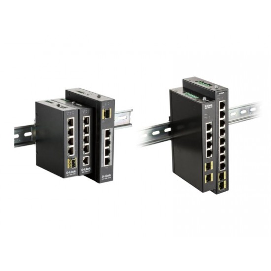 D-Link Industrial Gigabit Unmanaged Switch with 2 SFP slots (DIS-100G- 6S)