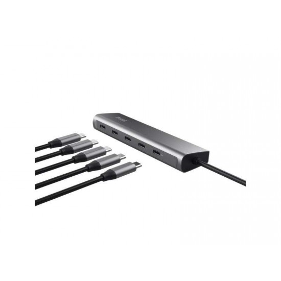 HUB USB-C  TRUST HALYX 5 PORT 25136