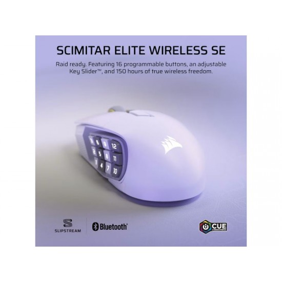 CORSAIR Mouse Scimitar Elite Wireless SE (RGB, White)