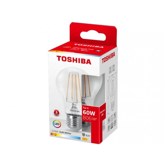 TOSHIBA LED FILAMENT A60 E27 7W 2700K