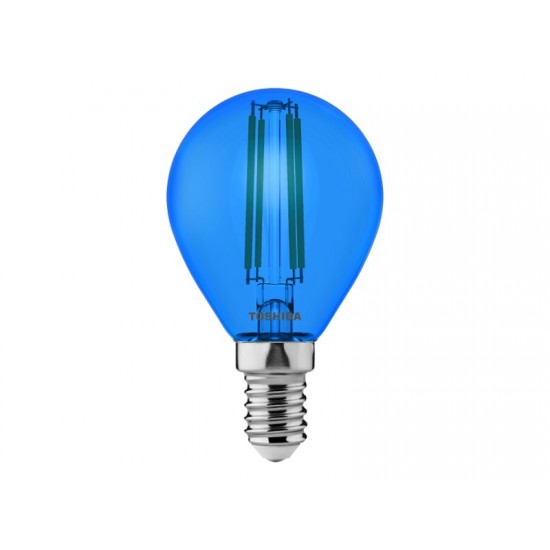 TOSHIBA LED FILAMENT COLOR BLUE G45 E14 4.5W