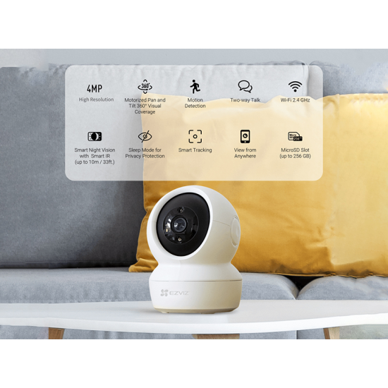 Ezviz Smart Home Camera 1080p Full HD Pan/Tilt (H6C FHD)