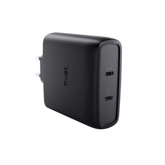 Trust Maxo 100W 2P USB-C GaN Charger Black - 25527