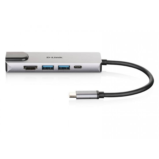 D-Link 5-in-1 USB-C Hub with HDMI/Ethernet and Power Delivery (DUB-M520)