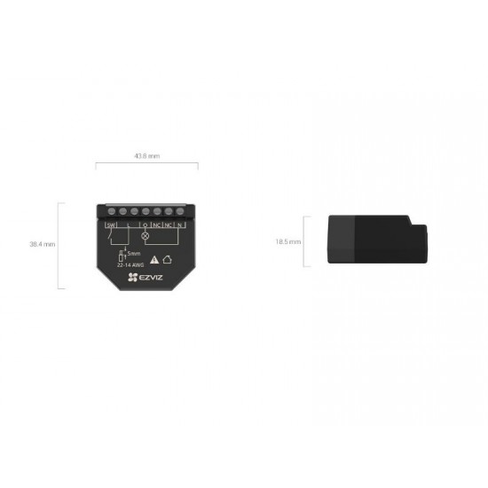 Ezviz Smart Home Wi-Fi Relay T35WM Powered by your Voice (T35WM)