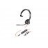 Poly Blackwire 3315 Monaural USB-C Headset +3.5mm Plug +USB-C/A Adapter (8X217AA)
