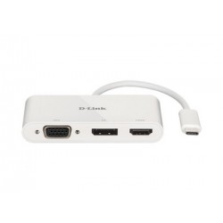 D-Link 3-in-1 USB-C to HDMI/VGA/DisplayPort Adapter (DUB-V310)