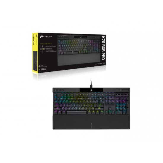 CORSAIR Wired Mechanical Keyboard K70 PRO RGB with PBT DOUBLE SHOT PRO Keycaps - Cherry MX Red