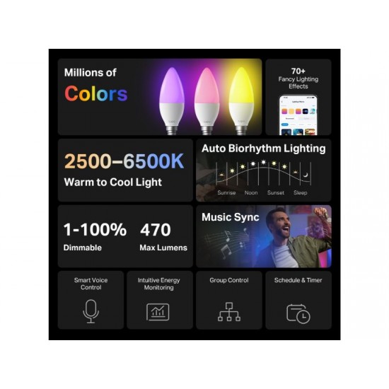 NW TL Smart WiFi Dimmable Bulb TapoL430C