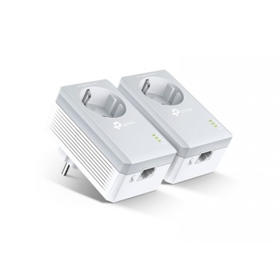 Tp-Link AV600 Passthrough Powerline Starter Kit (TL-PA4010P KIT)