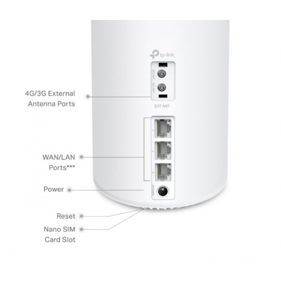 DECO 4G+ AX1500 Whole Home Mesh WiFi 6 Gateway (1 Pack)