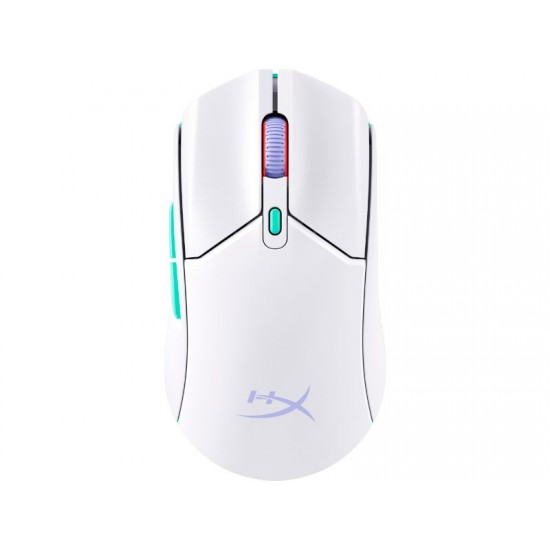 HyperX Pulsefire Haste 2 Core Wireless Gaming Mouse - White/Green/Purple - 8R2E7AA