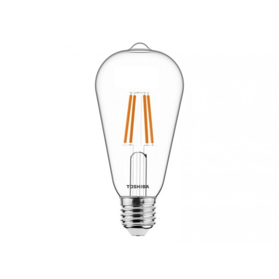 TOSHIBA LED FILAMENT ST64 E27 4.5W 2700K