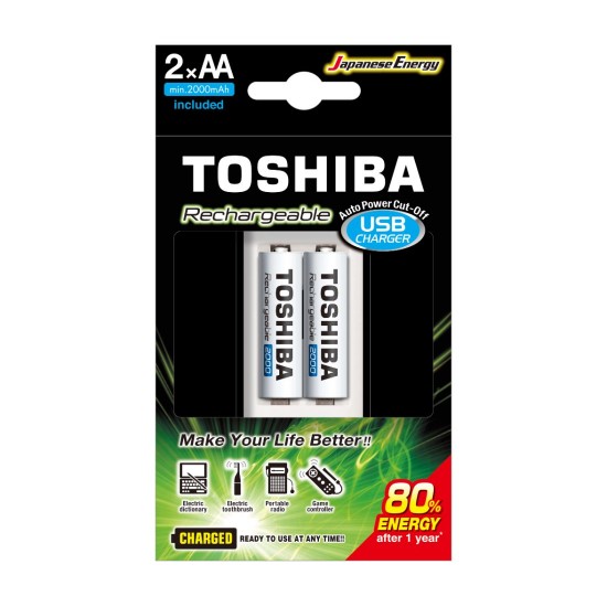 TOSHIBA TNHC-6GME2 CB  (AA 2000mAh x 2)