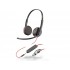 Poly Blackwire 3225 Stereo USB-C Headset +3.5mm Plug +USB-C/A Adapter (8X229AA)