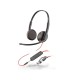 Poly Blackwire 3225 Stereo USB-C Headset +3.5mm Plug +USB-C/A Adapter (8X229AA)