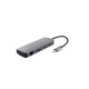 Trust adapter USB-C DALYX 8-IN-1 / 2 C - 2 USB - 1 HDMI - 1 Ether. 1 Reader 25672