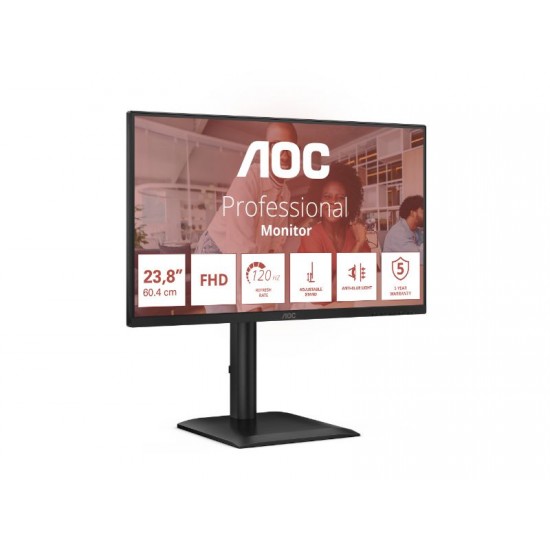 Monitor AOC 24E4U/24''-FHD-IPS-120Hz/USB/5Y - 24E4U