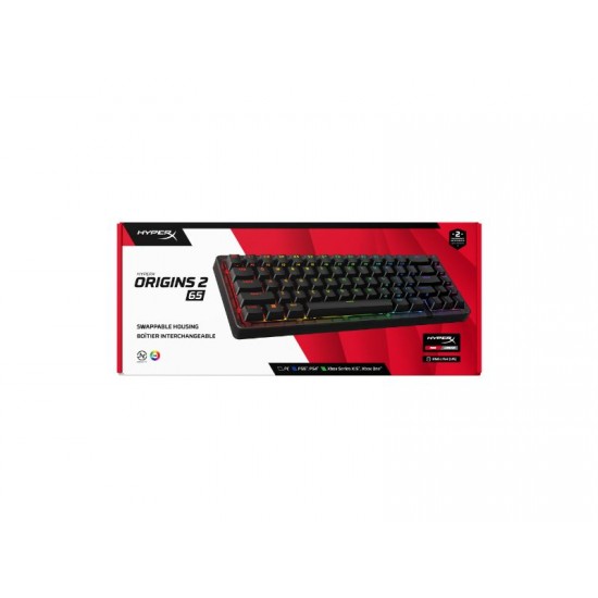 HyperX Origins 2 65 Mechanical Gaming Keyboard RGB (US Layout) - Black - B4QS3AA