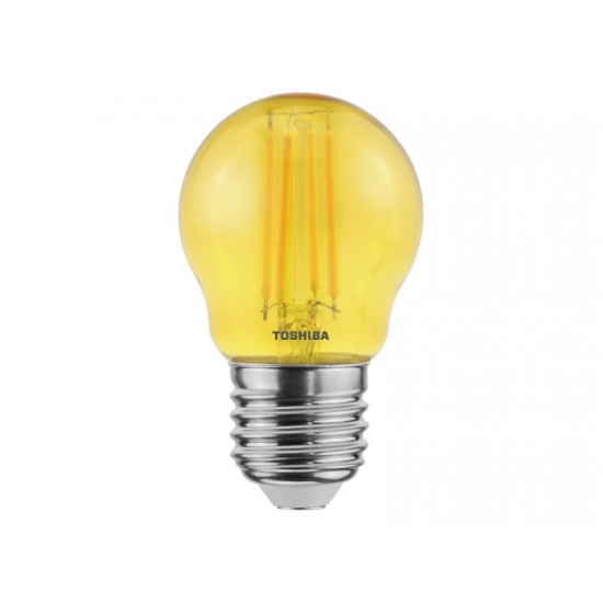 TOSHIBA LED FILAMENT COLOR YELLOW G45 E27 4.5W