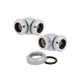 Corsair OD Fitting Pipe Hydro X Series XF Hardline 90° 12mm Twin Pack - Chrome - CX-9052021-WW