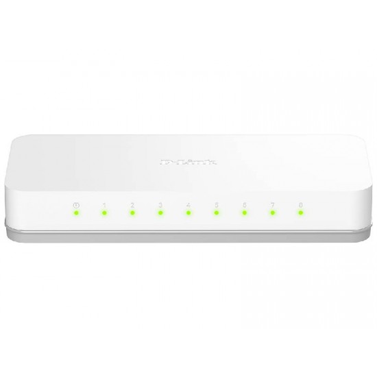 D-Link Desktop Switch 8-Port Fast Ethernet Easy Unmanaged (GO-SW-8E)