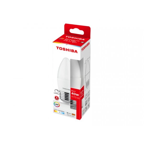 TOSHIBA LED C35 E27 5W 6500K DIMMABLE