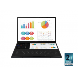 Laptop Asus Zenbook Duo 14'' OLED / ARL H Core Ultra 7/ 32GB /1TB SSD/ Intel Arc Graphics/ Windows 11 Pro/ Touch/ 2Y 90NB14X1-M00A30