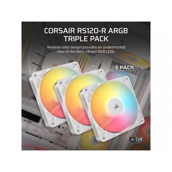 CORSAIR Fan RS120-R ARGB (Triple white)