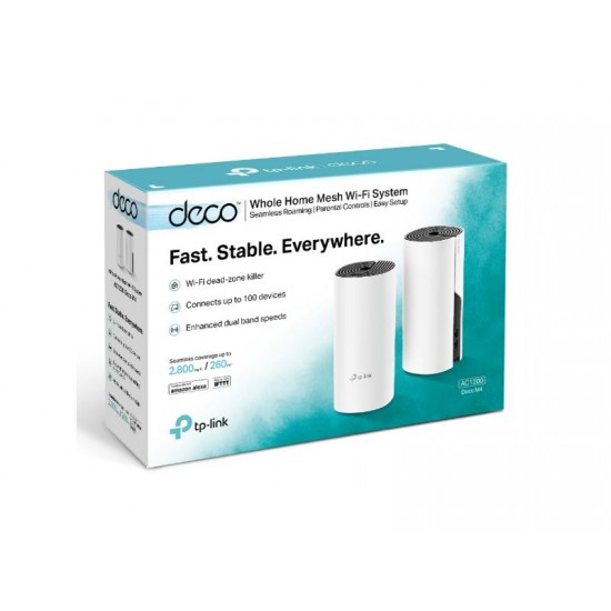 Tp-Link AC1200 Whole Home Mesh Wi-Fi System (2- pack Deco M4)