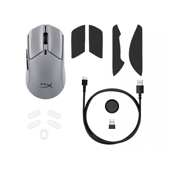 HyperX Pulsefire Haste 2 Pro 4K Wireless Gaming Mouse - Grey - A1KY5AA