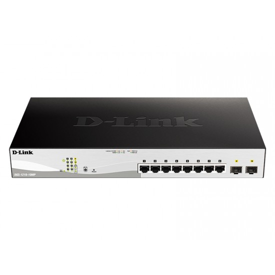 D-Link 10-port Smart+ Managed Gigabit Switch (DGS-1210-10MP)