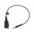 Jabra Cord QD to 3.5 mm Jack with answer/end button for Smartphones (8800-00-103)