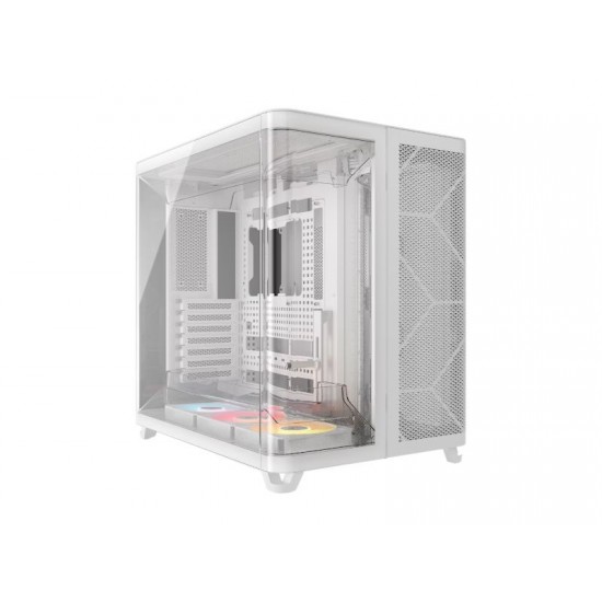 Corsair 5400 Air ARGB / Mid-Tower Case / Tempered Glass / ARGB Fans / White – PN: CC-9011319-WW