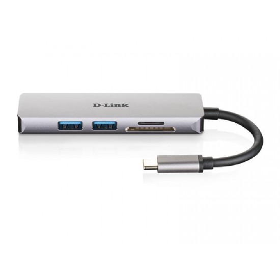 D-Link 5-in-1 USB-C Hub with HDMI and SD/microSD Card Reader (DUB-M530)