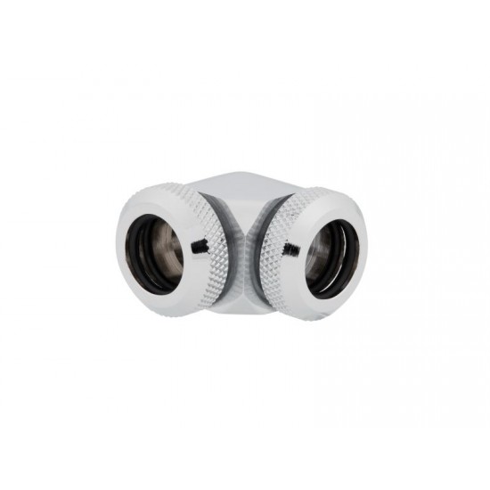 Corsair OD Fitting Pipe Hydro X Series XF Hardline 90° 12mm Twin Pack - Chrome - CX-9052021-WW