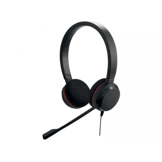 Jabra Evolve 20 Stereo Professional corded headset UC USB-C/USB-A Adapter - Passive noise cancellation USB-C and USB-A connectivity (4999- 829-269)
