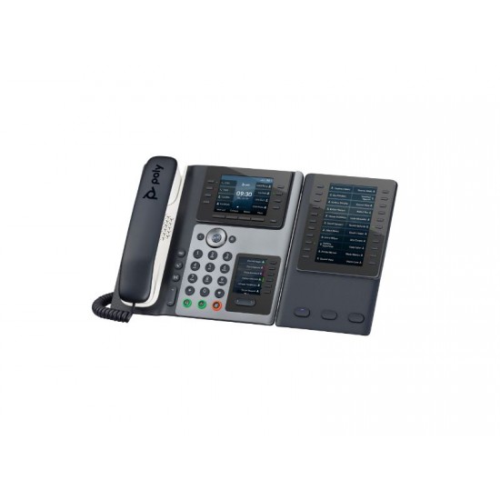 Poly Edge E400 IP Phone and PoE-enabled -82M93AA