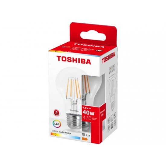 TOSHIBA LED FILAMENT A60 E27 4.5W 2700K
