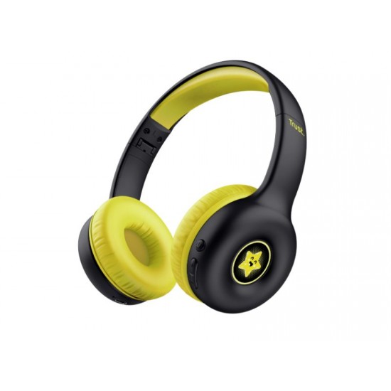 Trust headphones NOUNA KIDS wireless black 25405
