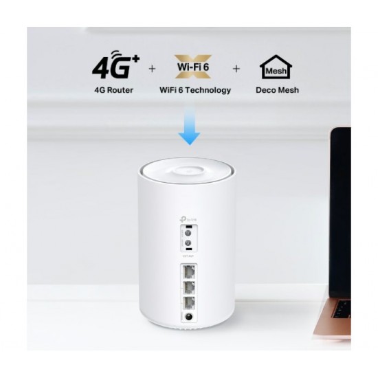 DECO 4G+ AX1500 Whole Home Mesh WiFi 6 Gateway (1 Pack)